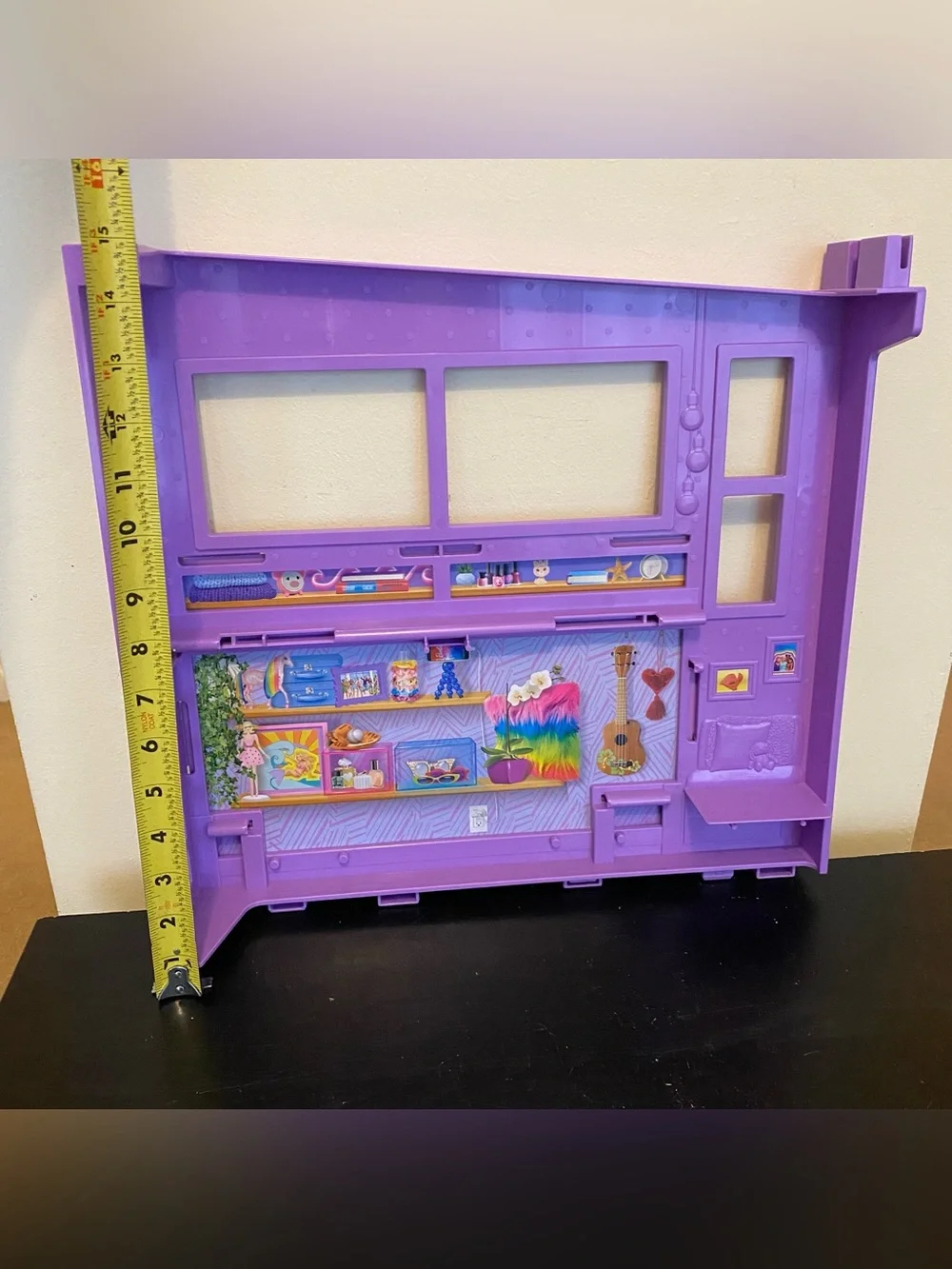 Mattel Barbie Malibu Vacation House Dollhouse Purple Bedroom Wall Part Piece